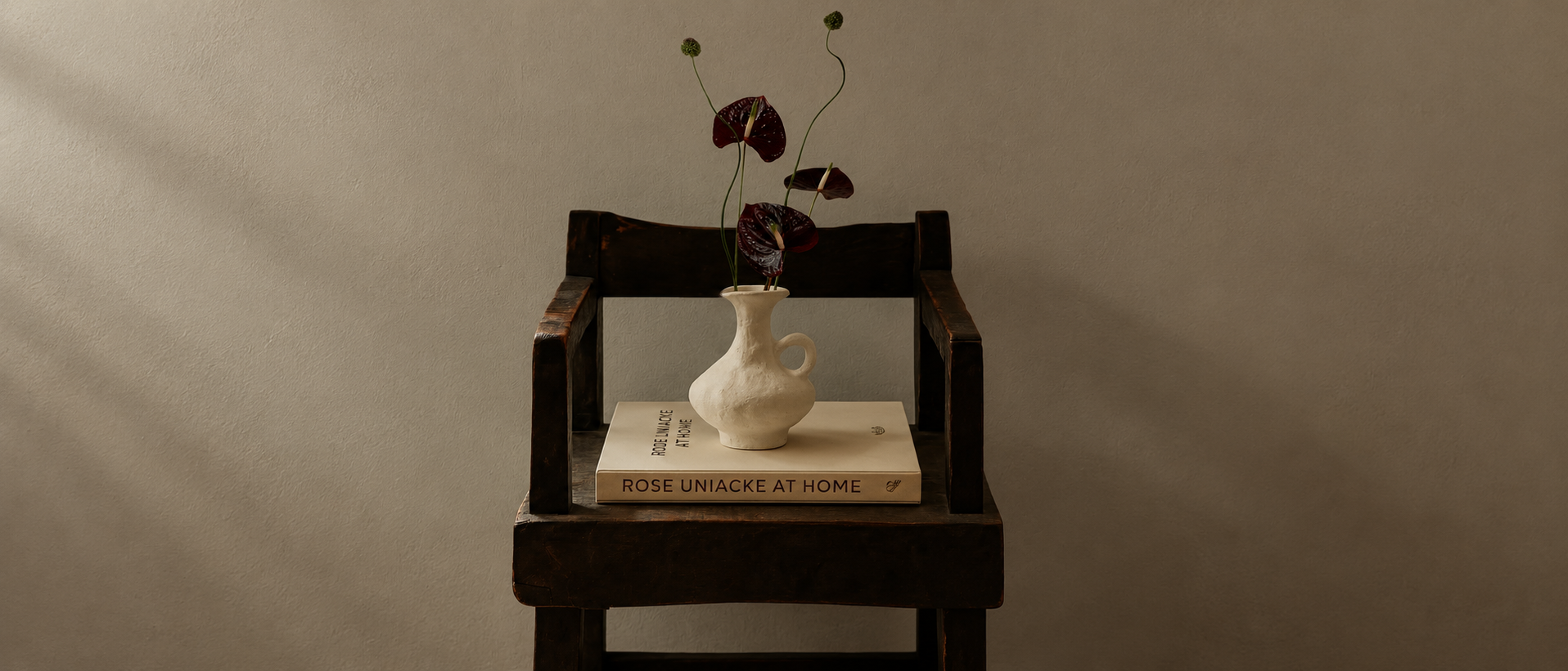 Decorative pieces collected naturally within an interior