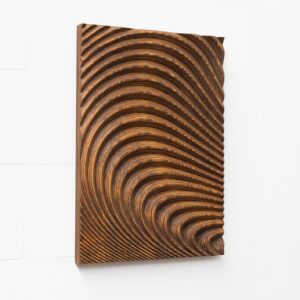 Large Organic Carved Wood Wall Sculpture