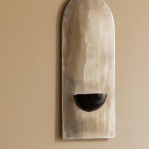 Small Polished Steel Wall Mirror