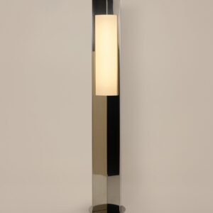 Tall Polished Steel Arrow Floor Lamp