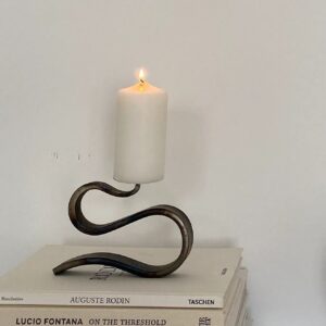 Low Profile Metal Candle Holder