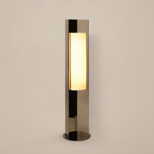 Polished Steel Arrow Floor Lamp